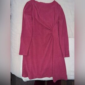 Donna Morgan Fuchsia Long Sleeve Dress